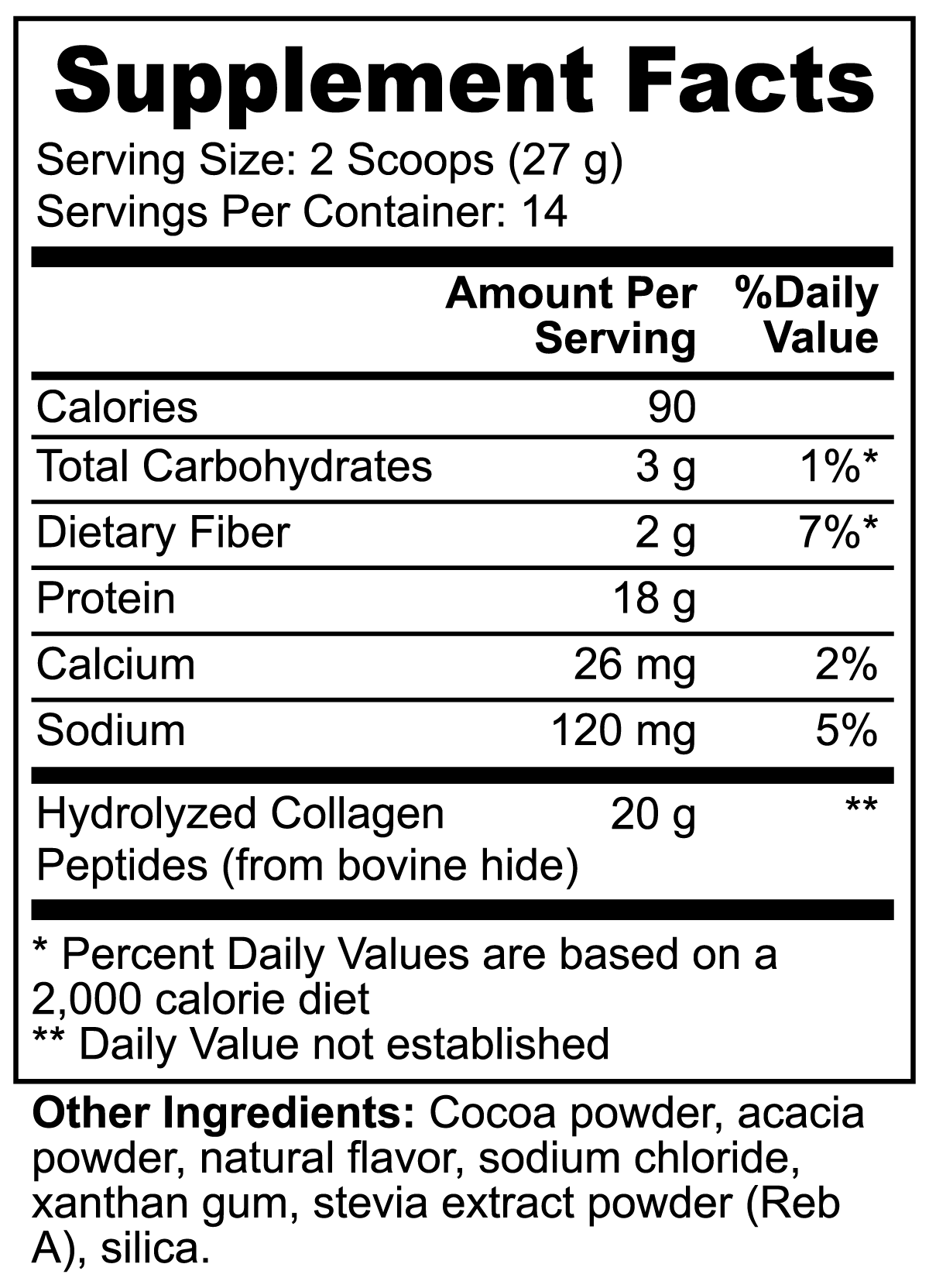 Grass-Fed Collagen (Chocolate)