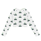 Recycled long-sleeve crop top